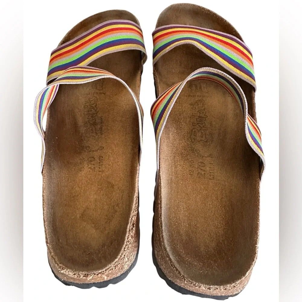 Birki’s x Birkenstock Curaçao II Stretch Rainbow Sandals